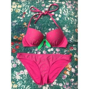 Aerie Push-up Watermelon Bikini Set 36B/Medium
